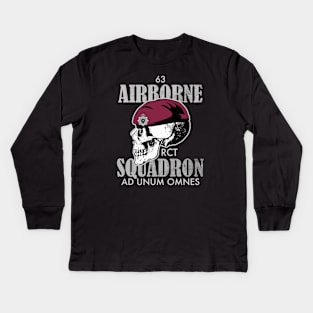 63 Airborne Squadron (distressed) Kids Long Sleeve T-Shirt